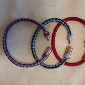 Chopard Leather Woven Bracelets 100% Authentic